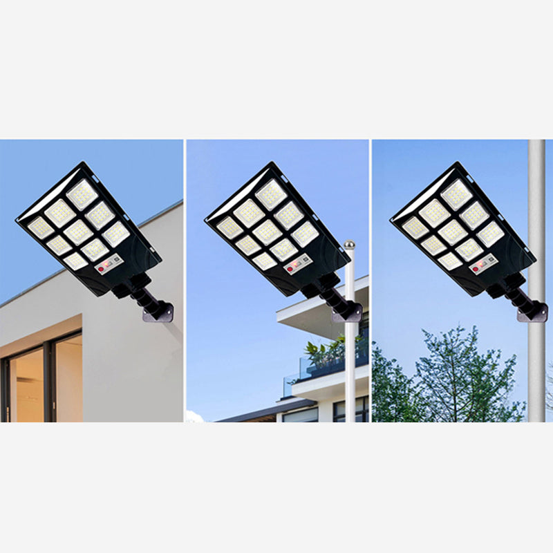 Luz LED exterior impermeable solar minimalista moderna de ABS PC en forma de rectángulo para patio exterior 