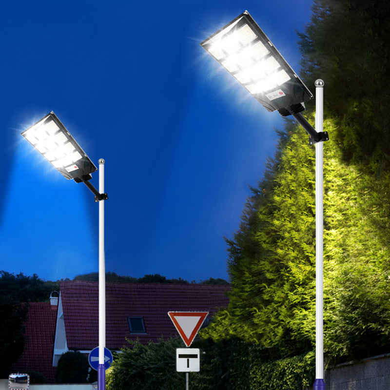 Moderne minimalistische solarbetriebene wasserdichte rechteckige ABS PC LED Außenleuchte für den Außenbereich 