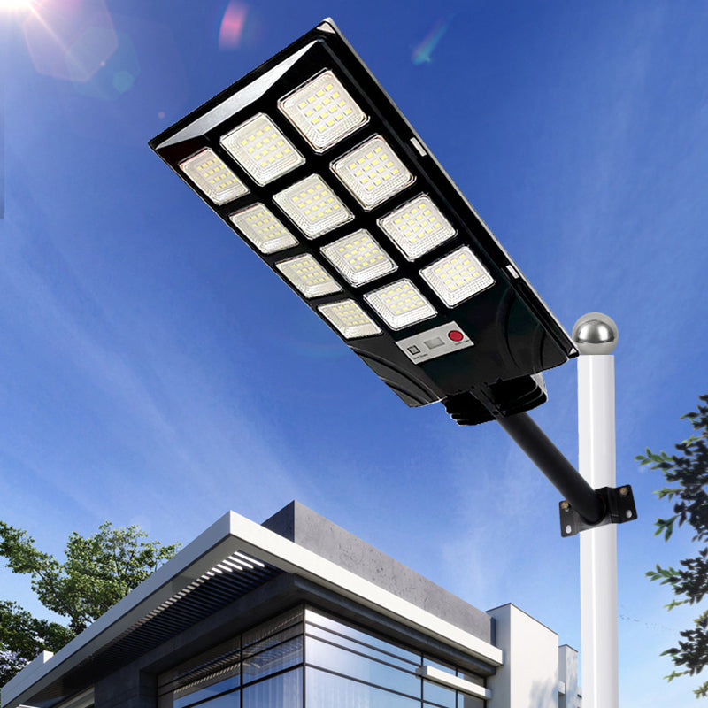 Moderne minimalistische solarbetriebene wasserdichte rechteckige ABS PC LED Außenleuchte für den Außenbereich 