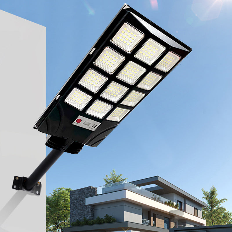 Luz LED exterior impermeable solar minimalista moderna de ABS PC en forma de rectángulo para patio exterior 