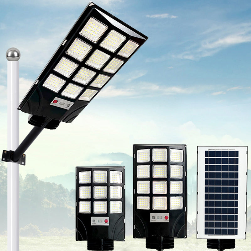 Luz LED exterior impermeable solar minimalista moderna de ABS PC en forma de rectángulo para patio exterior 