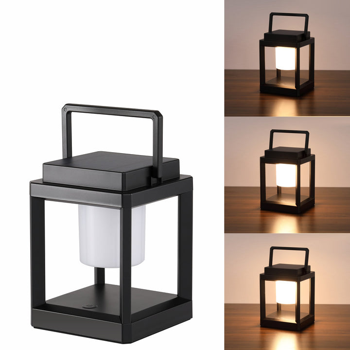 Lumière extérieure LED moderne minimaliste solaire étanche en ABS PC creux pour le camping 