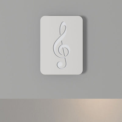 Applique Murale LED en Acrylique Fer Cerf Note Rose Ronde Rectangle Créative Contemporaine pour Chambre 