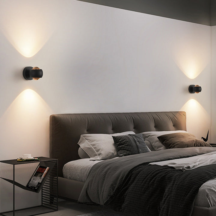 Lámpara de Aplique de Pared LED de Vidrio de Aluminio Esférica Minimalista Moderna para Dormitorio 