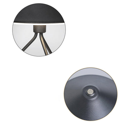 Lampadaire de table LED en fer acrylique contemporain pour chambre à coucher 