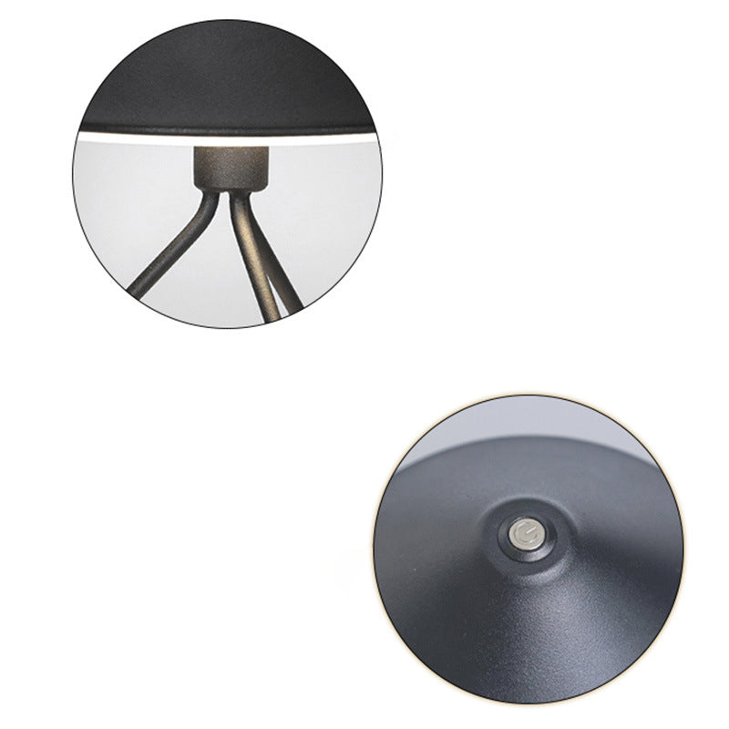 Lampadaire de table LED en fer acrylique contemporain pour chambre à coucher 