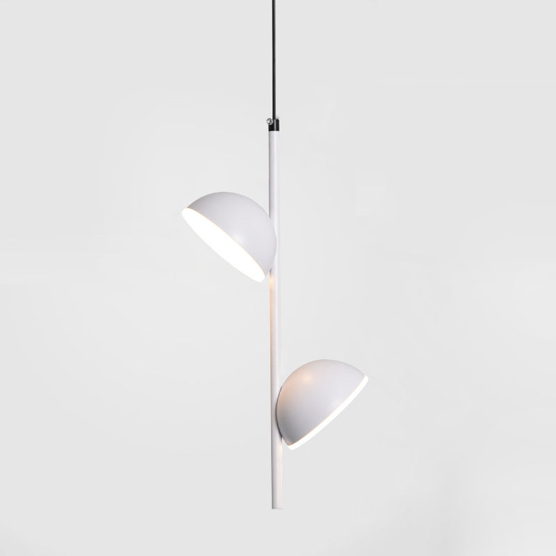 Contemporary Scandinavian Semicircle Long Rod Iron Aluminum LED Pendant Light For Bedroom
