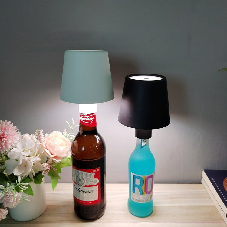Zeitgenössische kreative runde Tischzylinder ABS Kunststoff Wein LED Tischlampe für das Schlafzimmer 