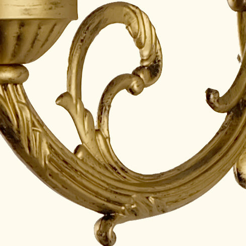 Applique murale 1 lumière en verre de fer en forme de demi-cercle Tiffany traditionnel Lotus pour chambre à coucher 