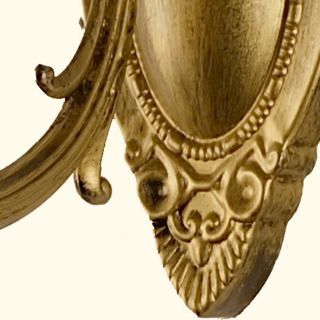 Applique murale 1 lumière en verre de fer en forme de demi-cercle Tiffany traditionnel Lotus pour chambre à coucher 