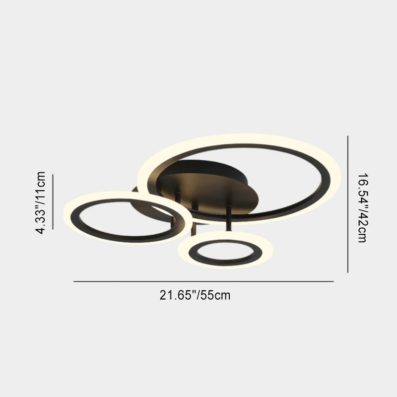 Luz de techo semiempotrada LED de hierro acrílico combinado de luna estrella cuadrada redonda escandinava contemporánea para dormitorio 