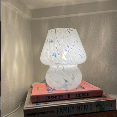 Zeitgenössische kreative kugelförmige runde Tischpunktglas 1-Licht-Tischlampe für das Schlafzimmer 