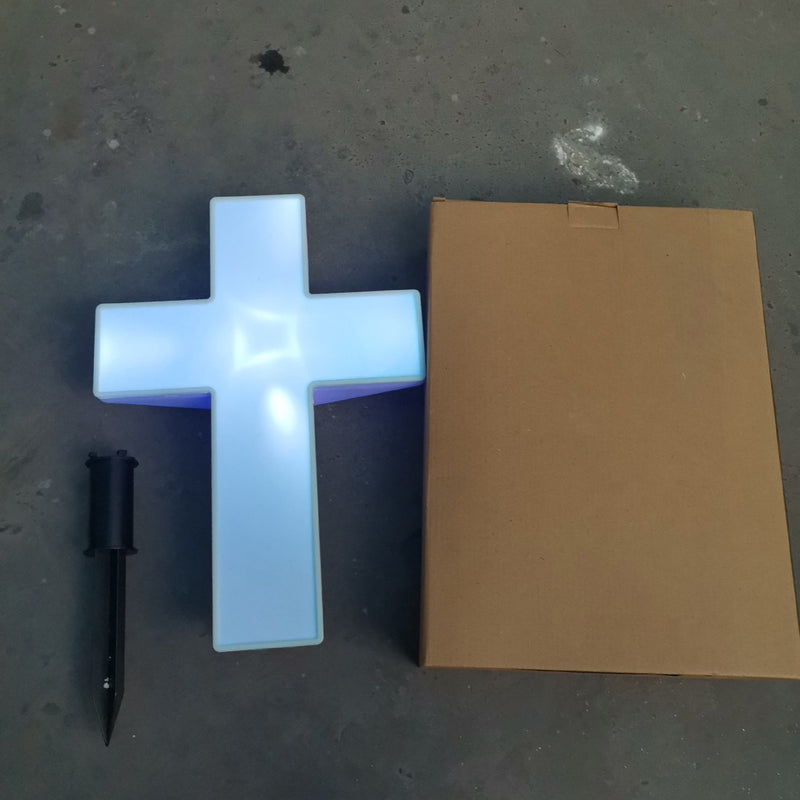 Lumière extérieure LED en plastique croisé étanche à l&