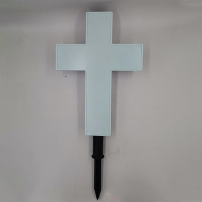 Lumière extérieure LED en plastique croisé étanche à l'énergie solaire minimaliste moderne pour jardin 