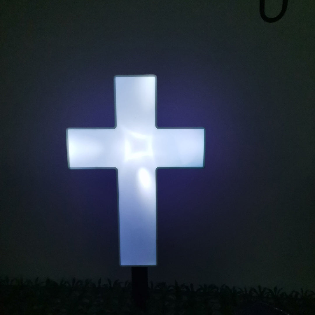 ضوء LED خارجي بلاستيكي مقاوم للماء يعمل بالطاقة الشمسية بتصميم حديث وبسيط للحديقة 