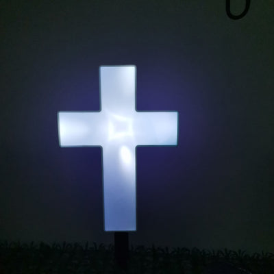 Lumière extérieure LED en plastique croisé étanche à l'énergie solaire minimaliste moderne pour jardin 