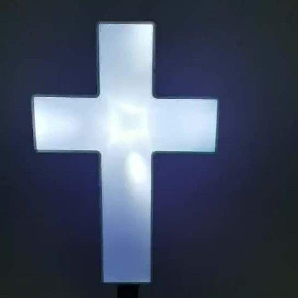 Lumière extérieure LED en plastique croisé étanche à l&