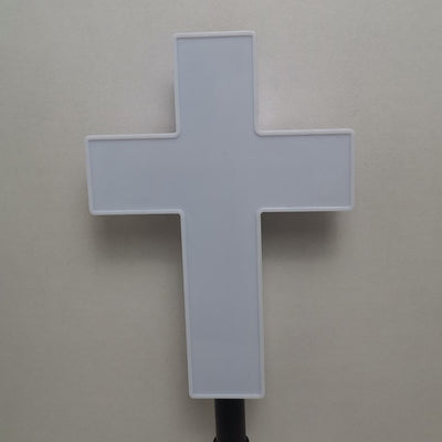 Lumière extérieure LED en plastique croisé étanche à l'énergie solaire minimaliste moderne pour jardin 