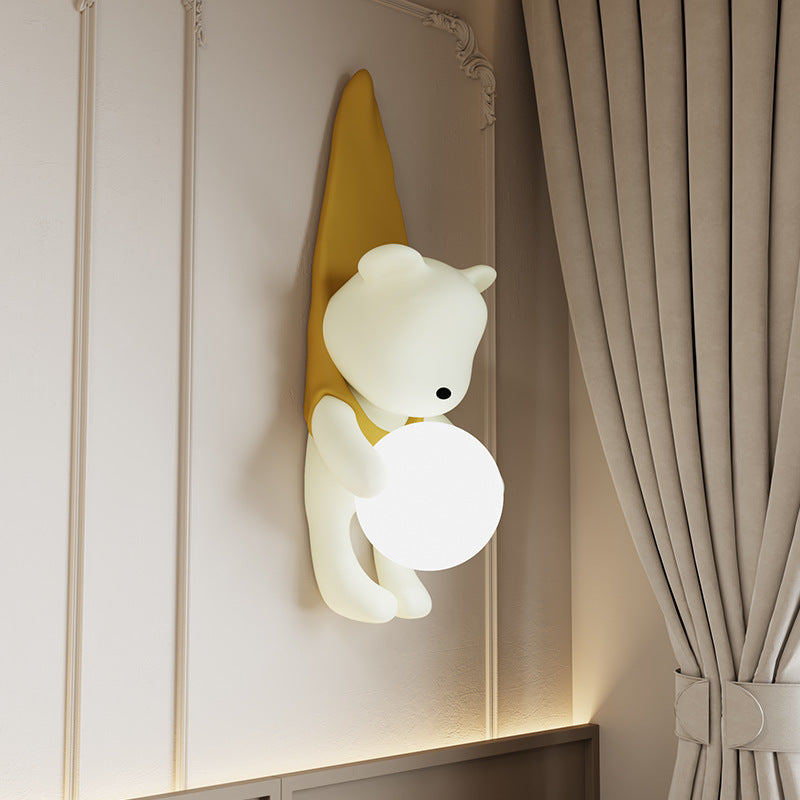 Applique murale contemporaine créative pour enfants en résine et plastique en forme d&