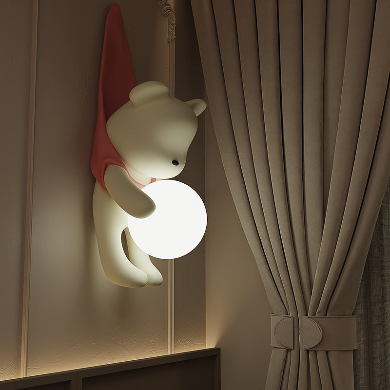 Applique murale contemporaine créative pour enfants en résine et plastique en forme d&