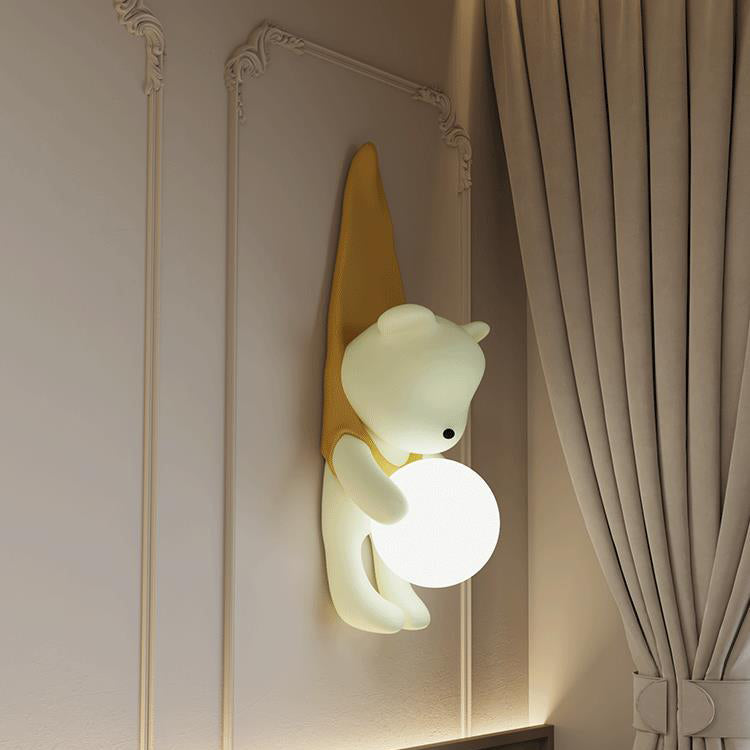 Applique murale contemporaine créative pour enfants en résine et plastique en forme d&