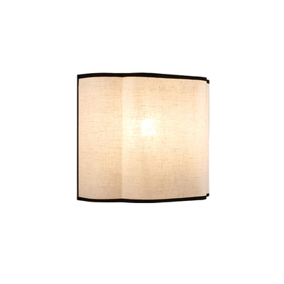 Applique murale à 1 lumière en forme de demi-cercle en tissu traditionnel français pour chambre 