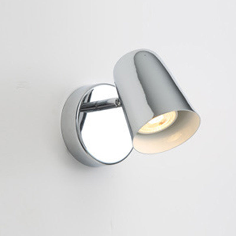 Applique murale 1 lumière en verre et aluminium avec cercle géométrique de simplicité moderne pour salon 