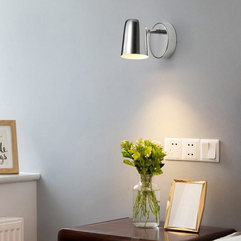 Lámpara de Aplique de Pared de 1 Luz de Círculo Geométrico de Simplicidad Moderna de Vidrio de Aluminio para Sala de Estar 