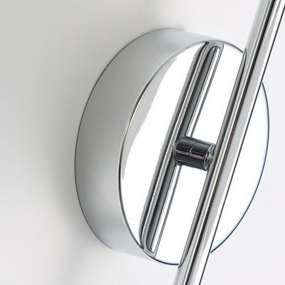 Applique murale 1 lumière en verre et aluminium avec cercle géométrique de simplicité moderne pour salon 