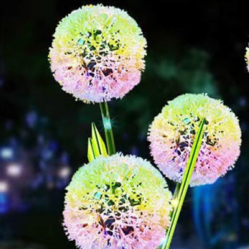 Luz de jardín solar impermeable LED de flor de diente de león artificial creativa contemporánea para patio exterior 