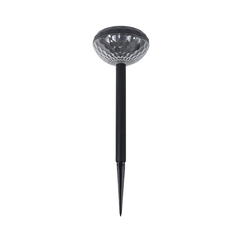 Contemporary Industrial ABS Round LED Solar Waterproof Lawn Insert Light For Outdoor Patio