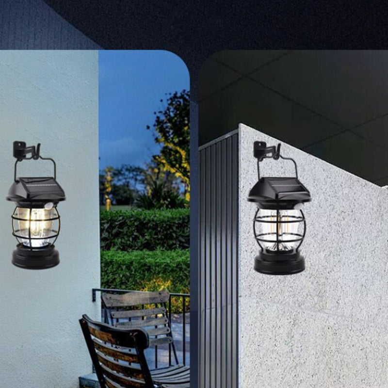 ضوء LED شمسي خارجي مع استشعار جسم الإنسان ABS صناعي حديث للحديقة الخارجية ومخيمات الضوء 