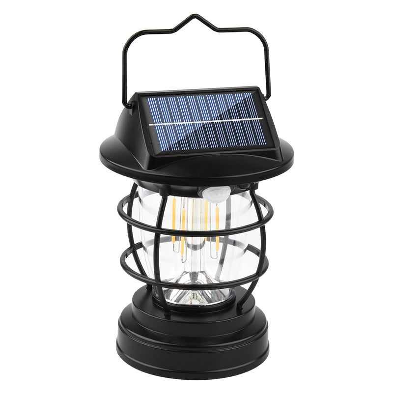 ضوء LED شمسي خارجي مع استشعار جسم الإنسان ABS صناعي حديث للحديقة الخارجية ومخيمات الضوء 