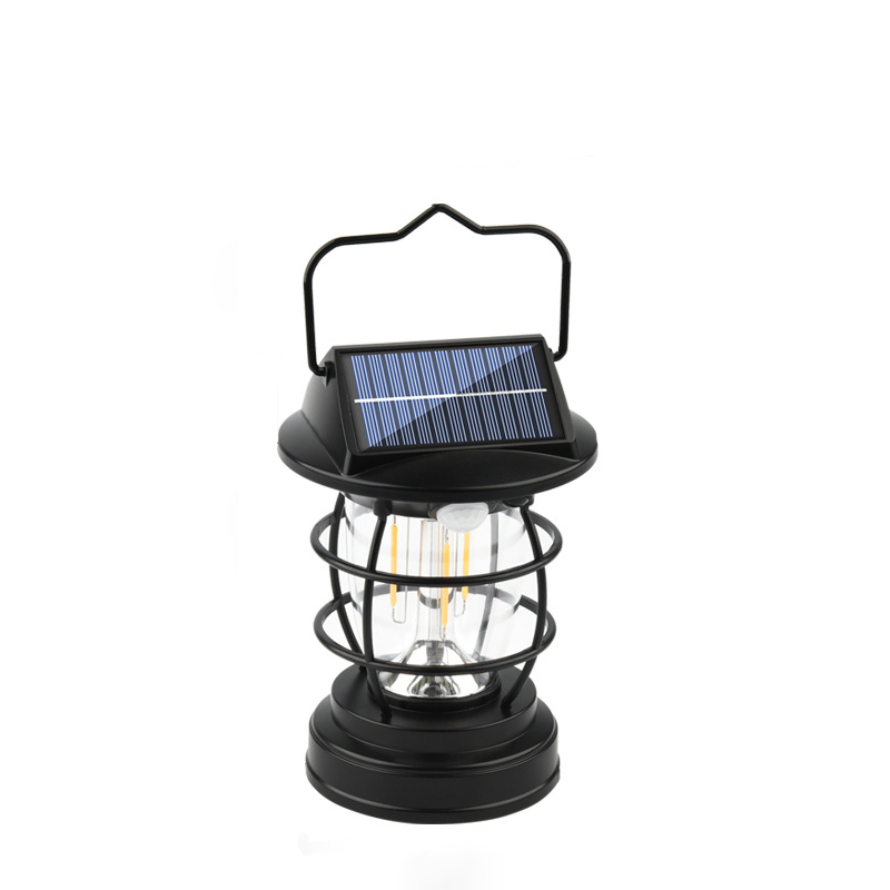 Zeitgenössische industrielle ABS-Körpererkennungs-LED-Solar-Außenleuchte Campinglampe für Außenbereich 