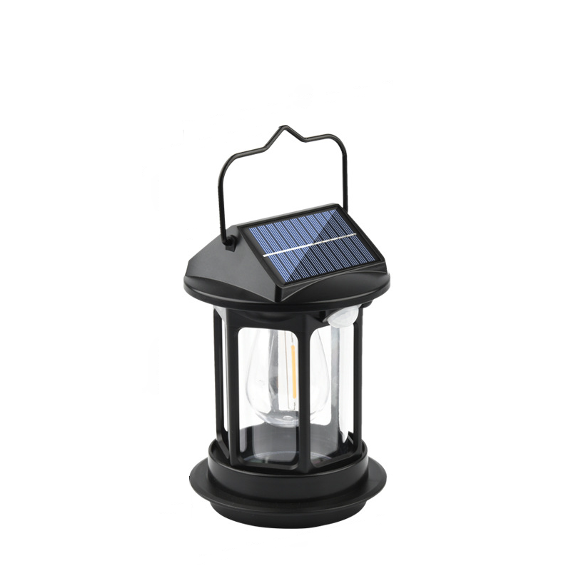 Zeitgenössische industrielle ABS-Körpererkennungs-LED-Solar-Außenleuchte Campinglampe für Außenbereich 
