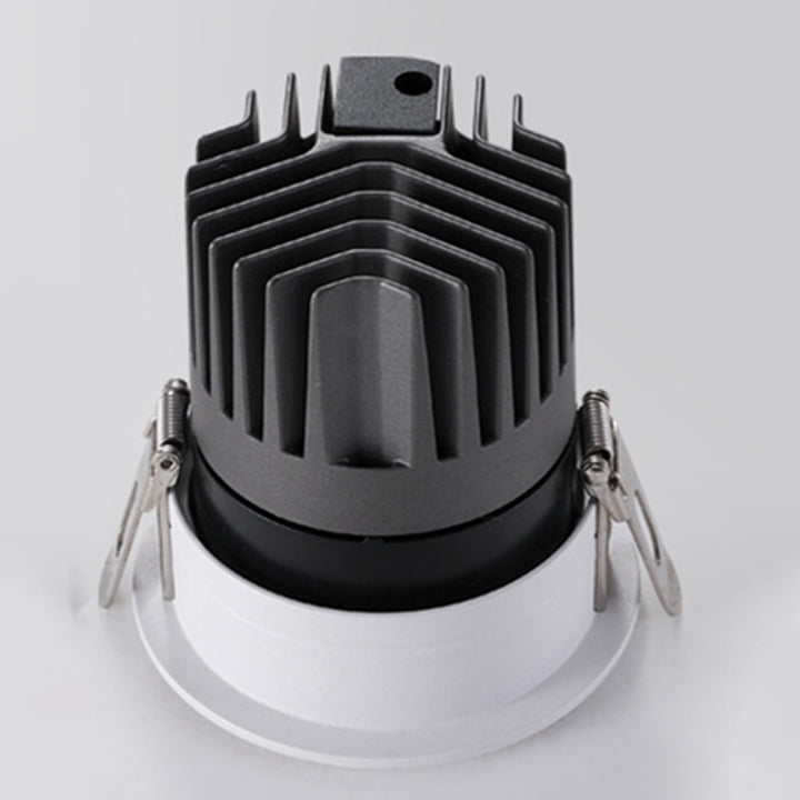 Lumière de plafond encastrée à LED ronde en aluminium minimaliste moderne pour salon 