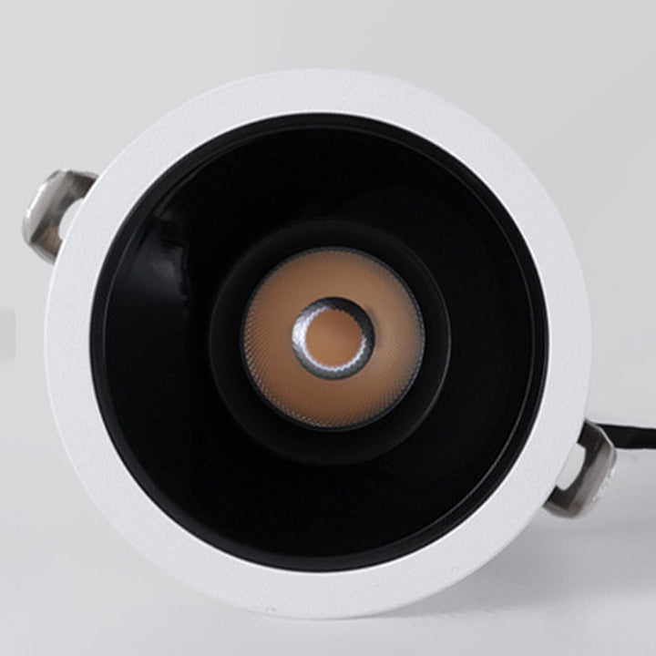 Lumière de plafond encastrée à LED ronde en aluminium minimaliste moderne pour salon 