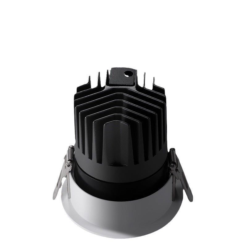 Modern Minimalist Aluminum Round LED Recessed Spotlight Flush Mount Ceiling Light For Living Room
