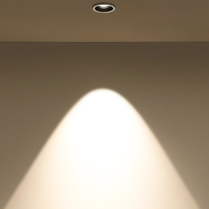 Lumière de plafond encastrée à LED ronde en aluminium minimaliste moderne pour salon 