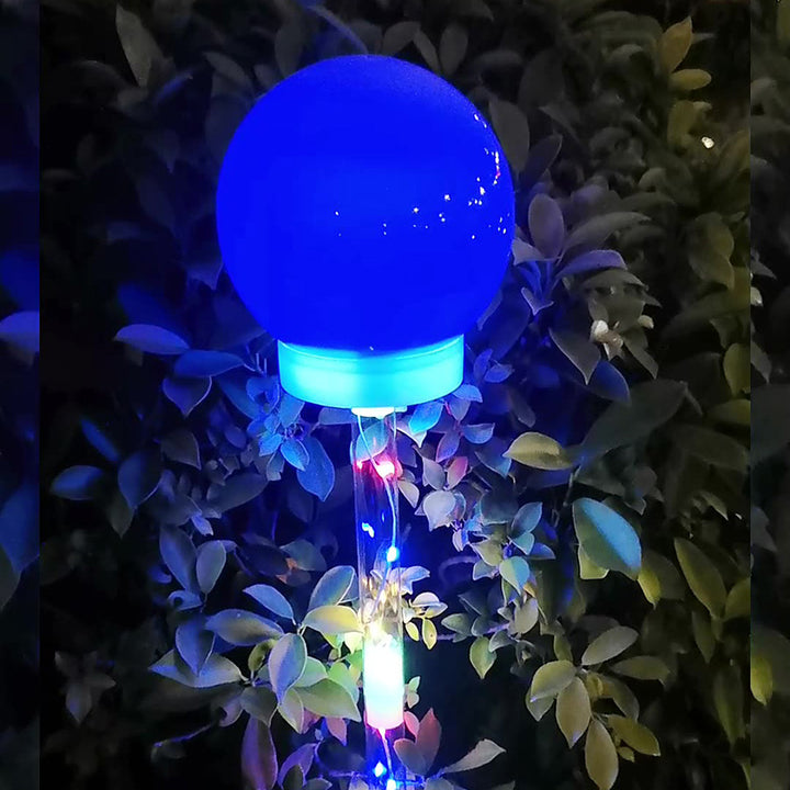Globe industriel contemporain Balle solaire LED étanche pour pelouse avec insert pour patio extérieur 