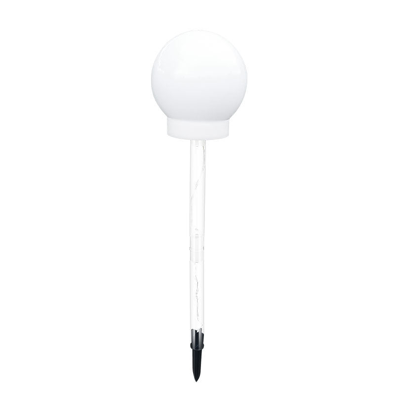Globe industriel contemporain Balle solaire LED étanche pour pelouse avec insert pour patio extérieur 