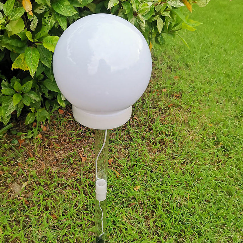 Contemporary Industrial Globe Ball Solar Waterproof LED Lawn Insert Light For Outdoor Patio