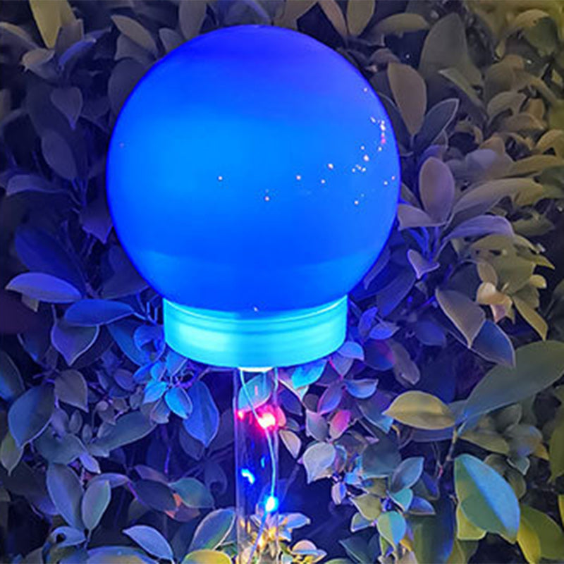 Contemporary Industrial Globe Ball Solar Waterproof LED Lawn Insert Light For Outdoor Patio
