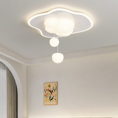 Zeitgenössische nordische Wellblech-Acryl-LED-Unterputz-Deckenleuchte für Schlafzimmer 