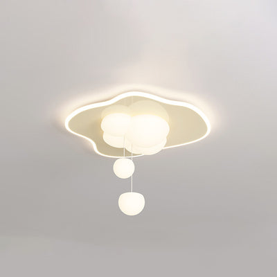 Zeitgenössische nordische Wellblech-Acryl-LED-Unterputz-Deckenleuchte für Schlafzimmer 