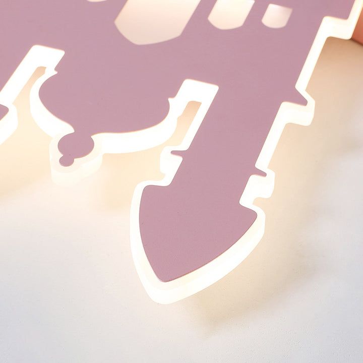 Zeitgenössische kreative Mond-Acryl-Hardware-LED-Kinder-Deckenleuchte für das Schlafzimmer 
