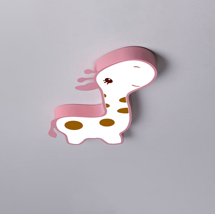 Luz de techo empotrada LED para niños con hardware acrílico de ciervo animal creativo contemporáneo para dormitorio 