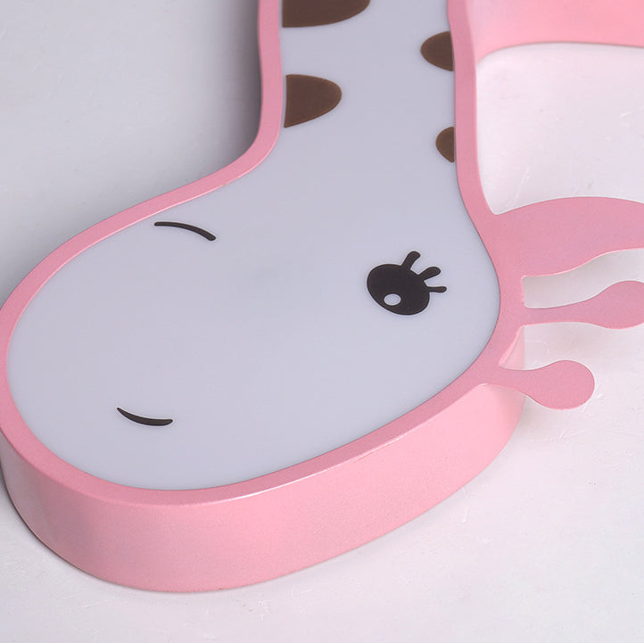 Luz de techo empotrada LED para niños con hardware acrílico de ciervo animal creativo contemporáneo para dormitorio 