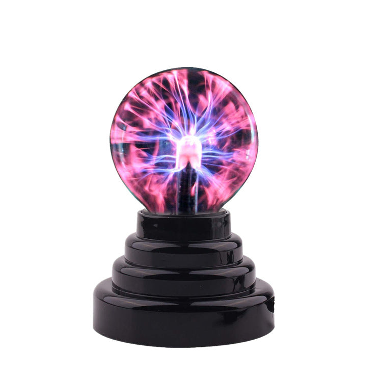 Modern Art Deco Magic Static Ion Glass Ball LED USB Night Light Table Lamp For Bedroom