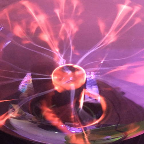 Modern Art Deco Magic Static Ion Glass Ball LED USB Night Light Table Lamp For Bedroom